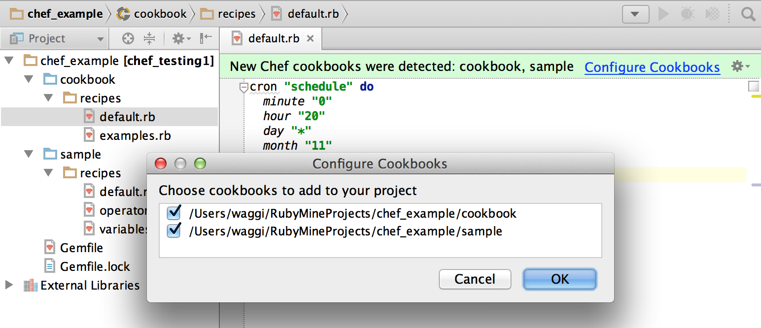 What’s Mining: Chef Integration | JetBrains RubyMine Blog