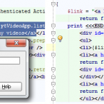 PHP introduce variable from string literal part