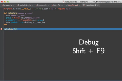 Navigation in RubyMine