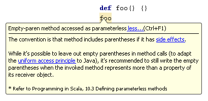 Empty-paren method accessed as parameterless inspection