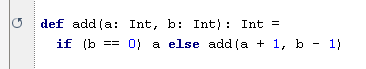 Method with tail recursion