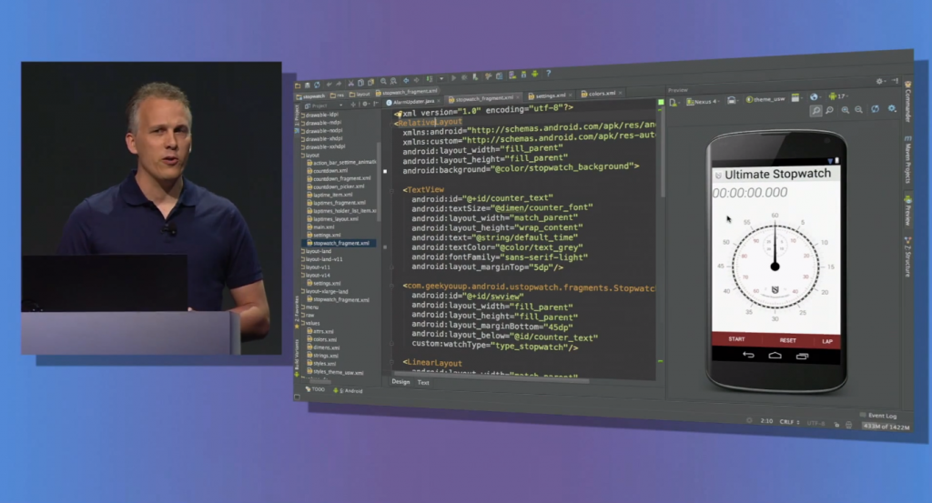 Android Studio (based on IntelliJ IDEA CE) Announcement at Google I/O 2013