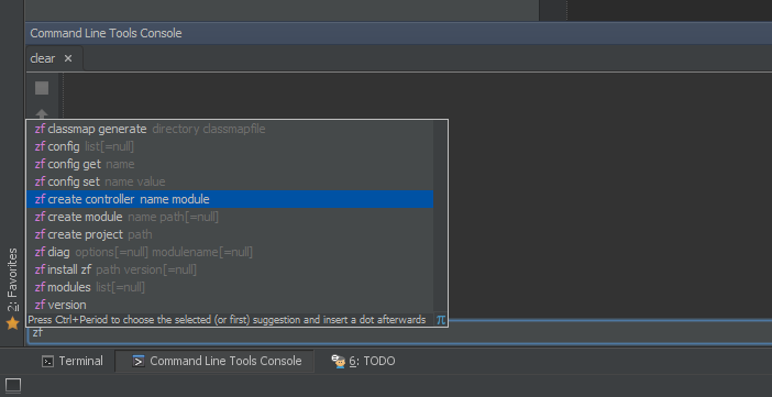 Zend Framework 2 Command Line Tool (ZFTool) Support | The PhpStorm Blog