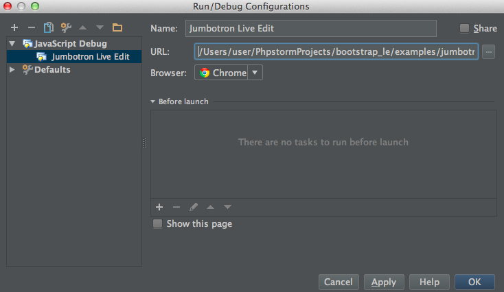 Phpstorm Liveedit