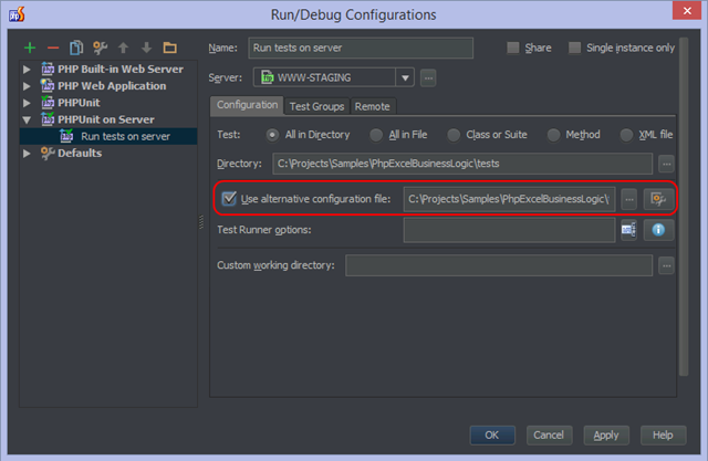 Configuration using XML