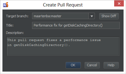 phpstorm pull request