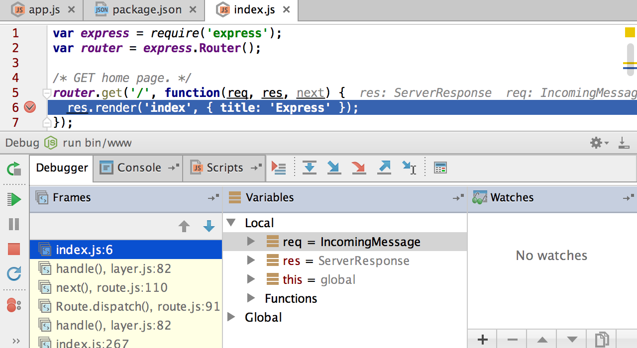 js script debugger