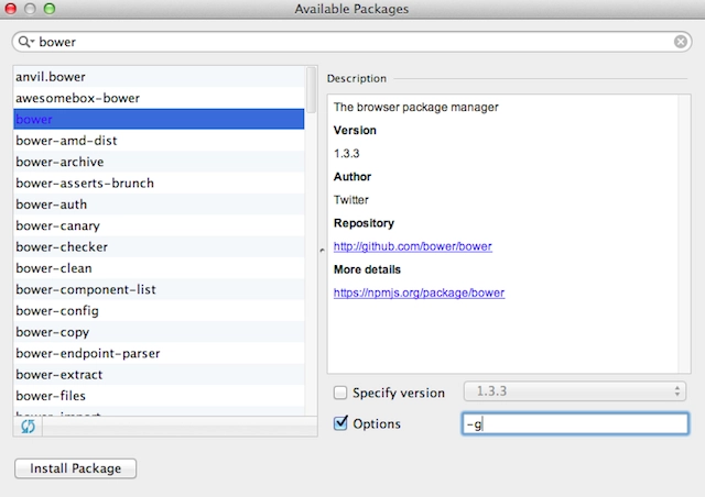 Webstorm Npm