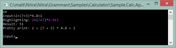 Calculator sample app