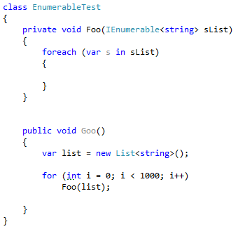 Enumerating collections example