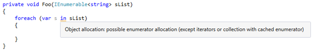 HAV plug-in warning about enumerator allocation