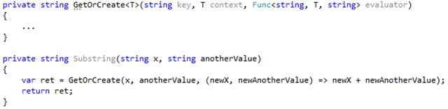 Code example of passing additional context to lambdas