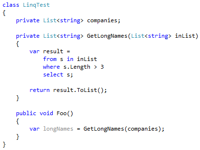 LINQ iterator allocation example