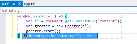 Import on Cut-and-Paste refactoring for TypeScript