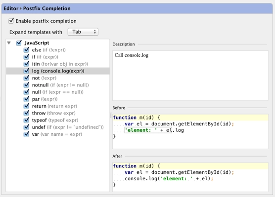 Postfix list