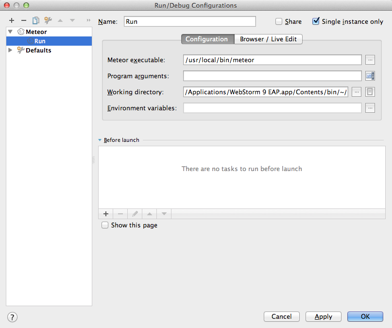 webstorm debug cerebral