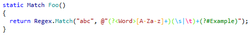 Regular Expressions highlighting in ReSharper 9