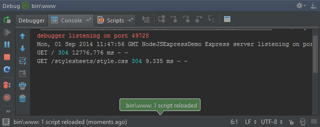 Node.js code reloaded dynamically