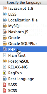 creating a new project in phpstorm 10 no files