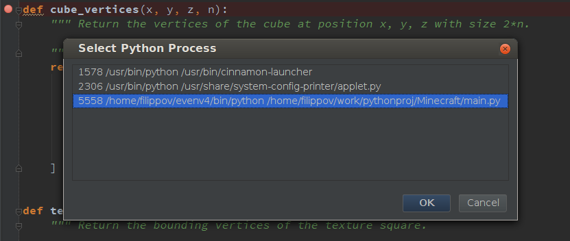 pycharm debugger