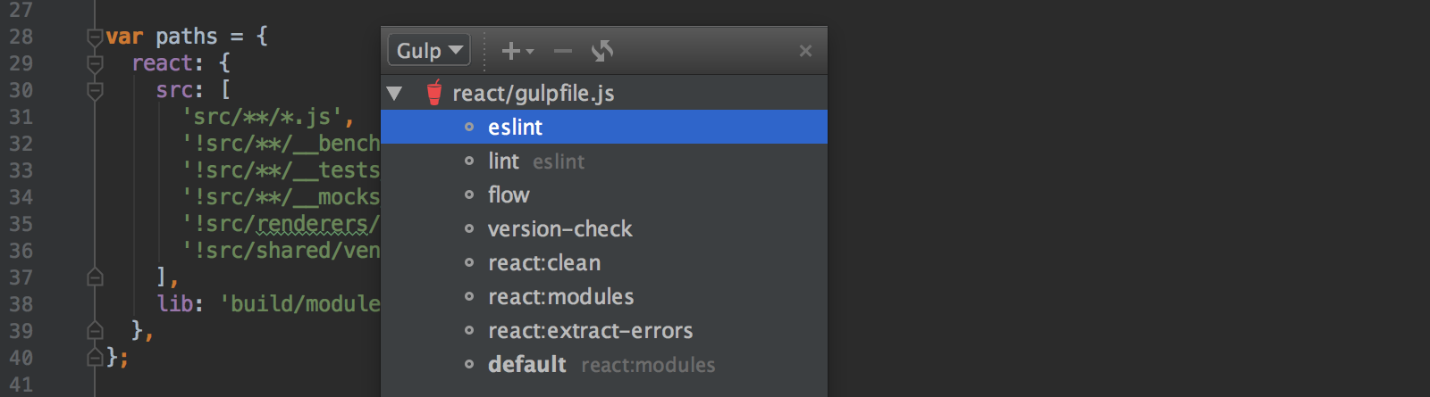 jetbrains webstorm gulp