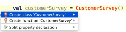 Create Class from Usage