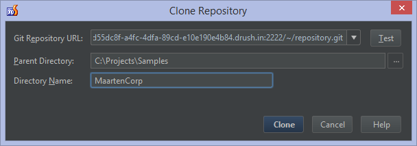 Clone Git repository from Pantheon