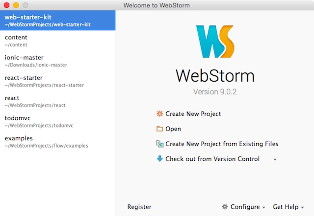 webstorm ide report bug