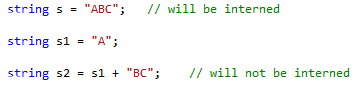 Interning example