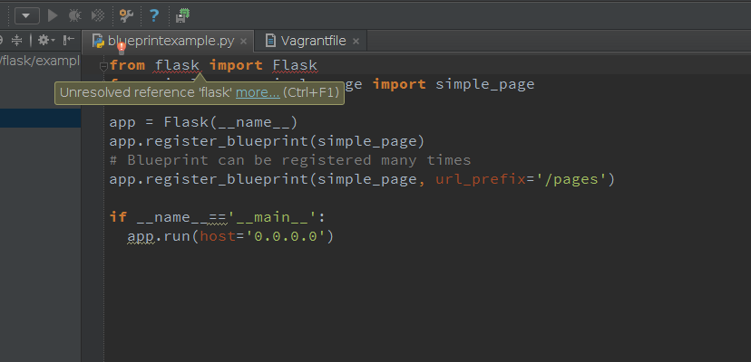 importing flask into pycharm community