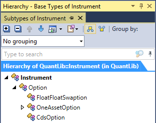 Inheritance Hierarchy window in ReSharper C++