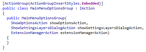 ReSharper action system code sample