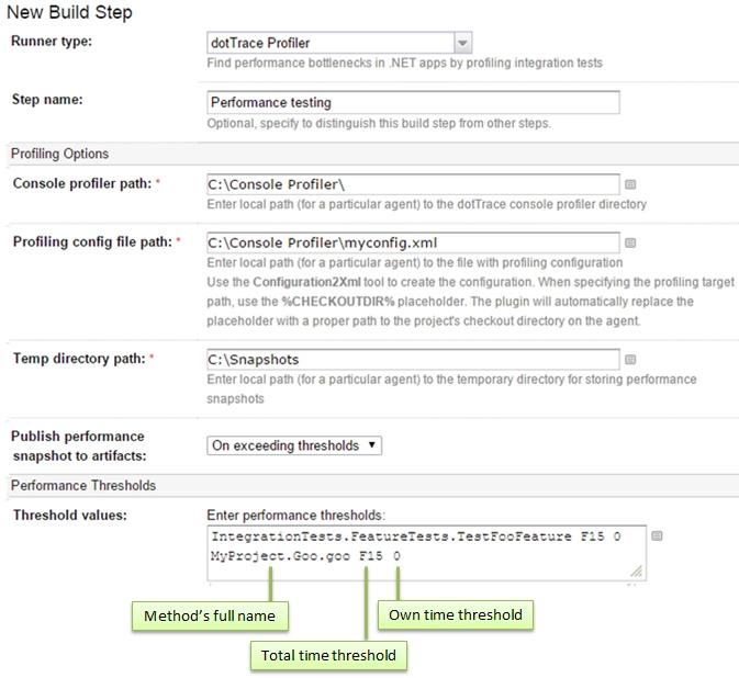 Configuring the plugin