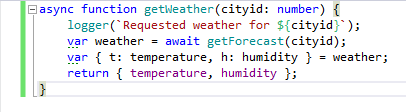 TypeScript async await support