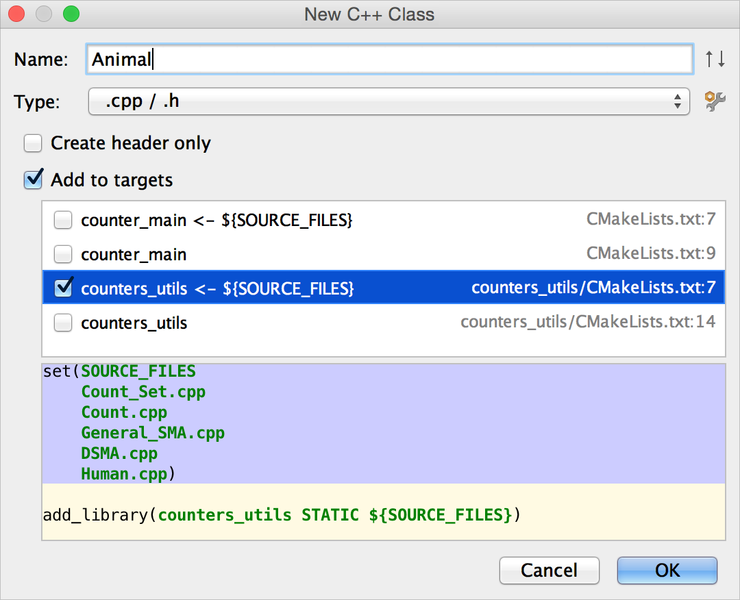 clion add library