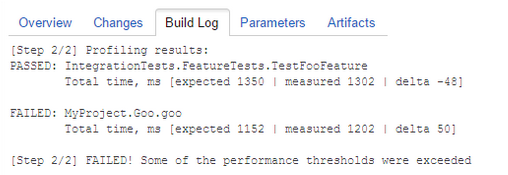 dotTrace Plugin Build Log