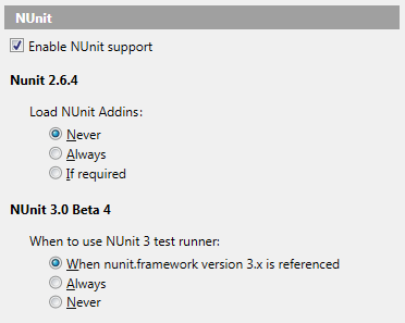 ReSharper starts to support NUnit 3.0