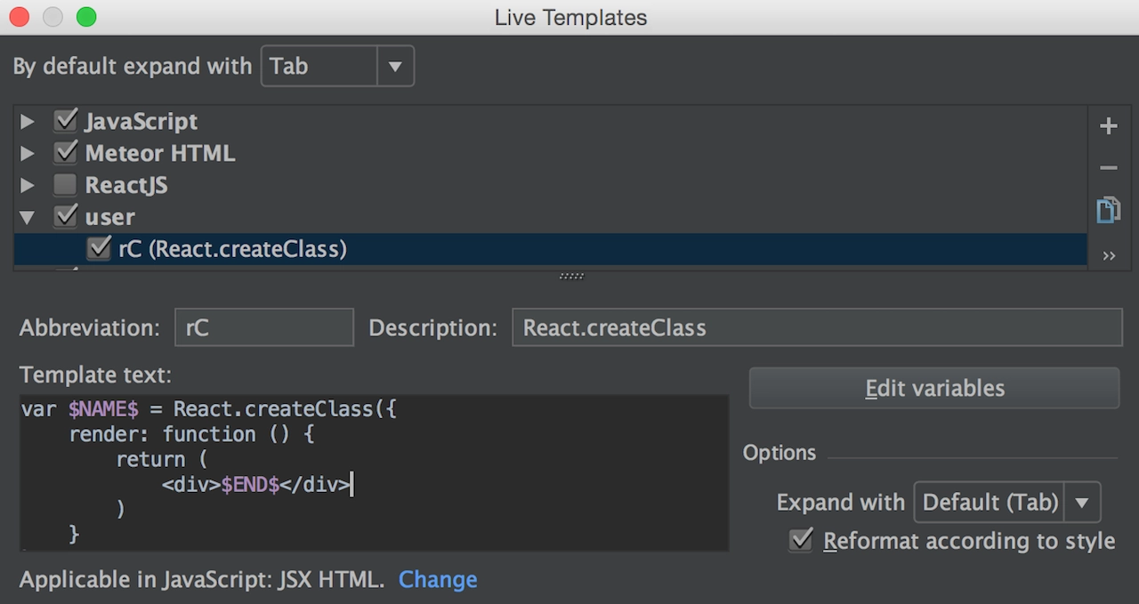 webstorm live edit