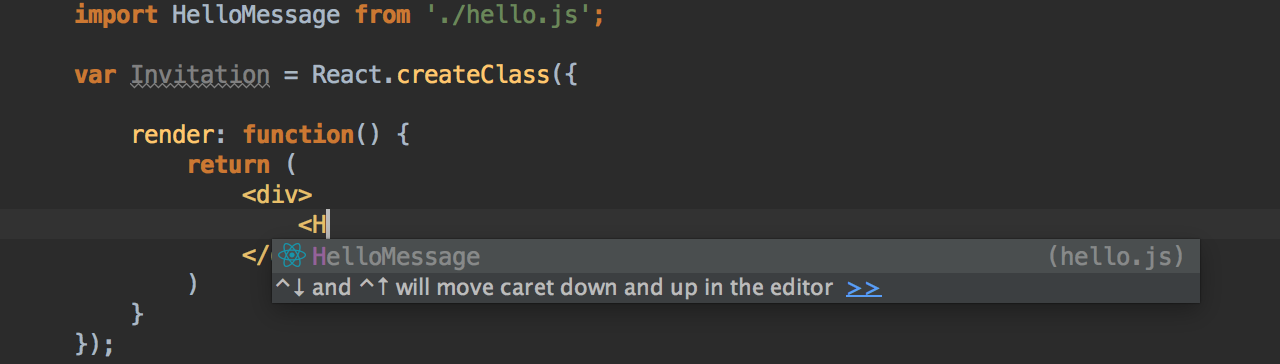 edit code completion in intellij webstorm