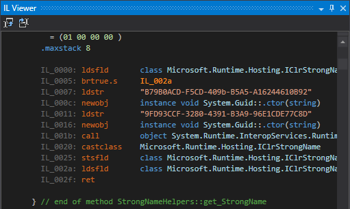 IL viewer in dotPeek 10