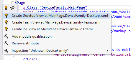 Code inspections for UWP device family