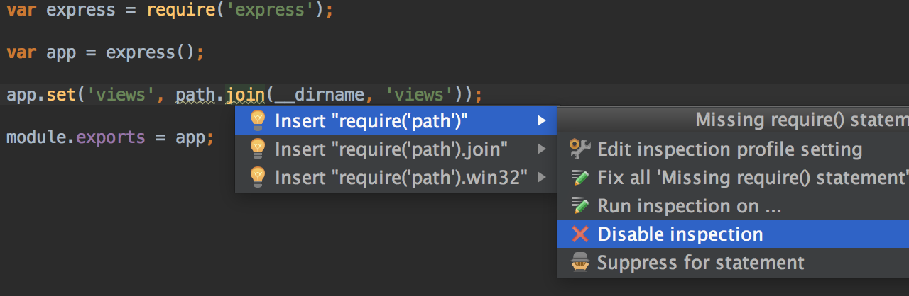 webstorm disable typo check