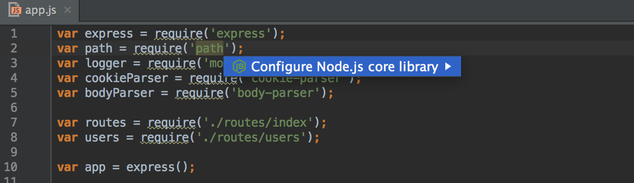 download webstorm nodejs