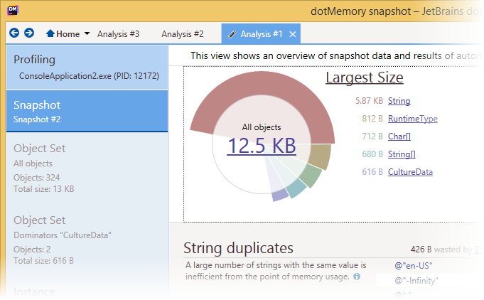 Back and Forward buttons for dotMemory