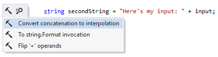 Convert string concatenation to interpolation