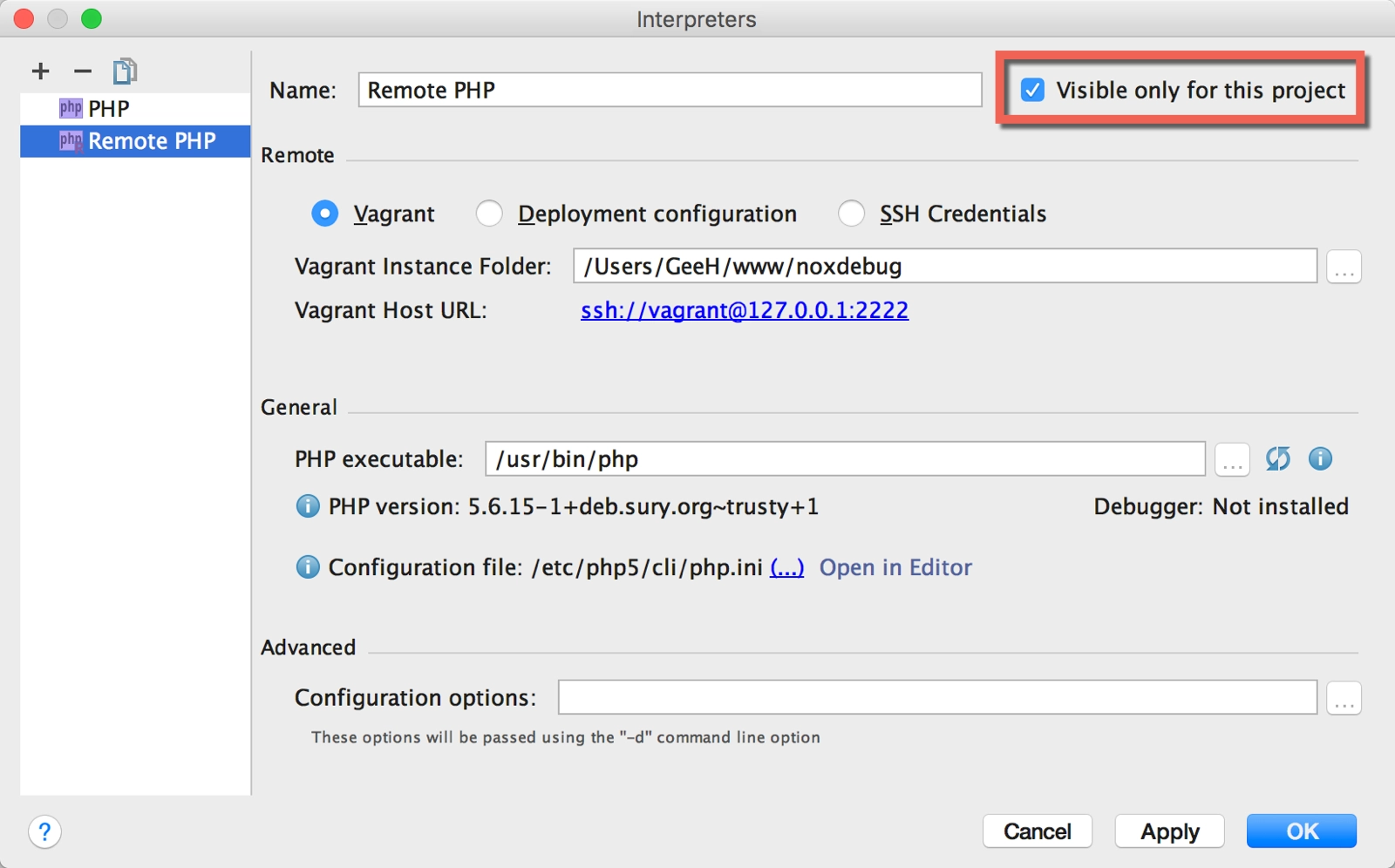 phpstorm not giving php as file option on new file menu