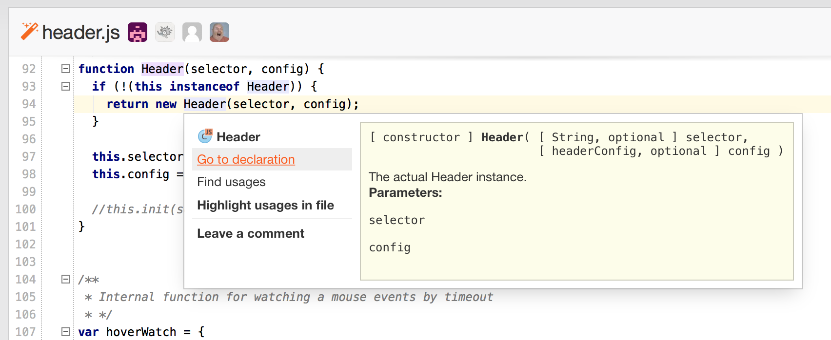 Code Navigation