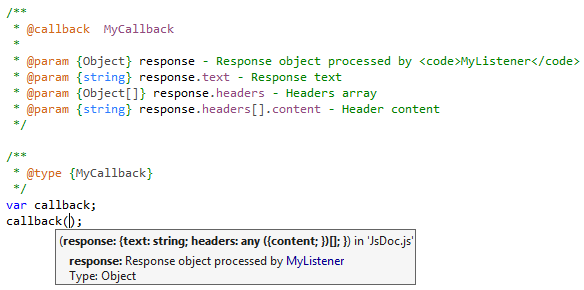 JsDoc support improvements in ReSharper 10.1 EAP