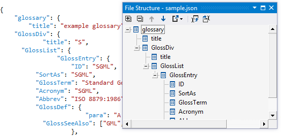 JSON file structure