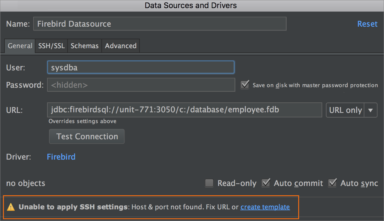 datagrip mysql url connection